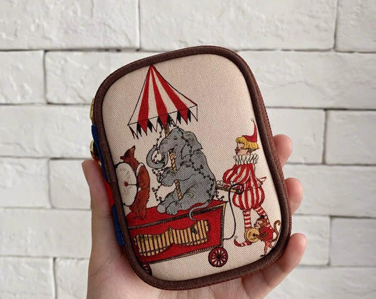 Circus Zipper Pouch
